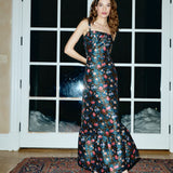 Louise New York Dress Pre-Order - Sabrina Gown in Noir Floral