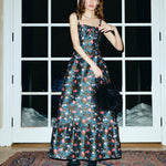 Louise New York Dress Pre-Order - Sabrina Gown in Noir Floral