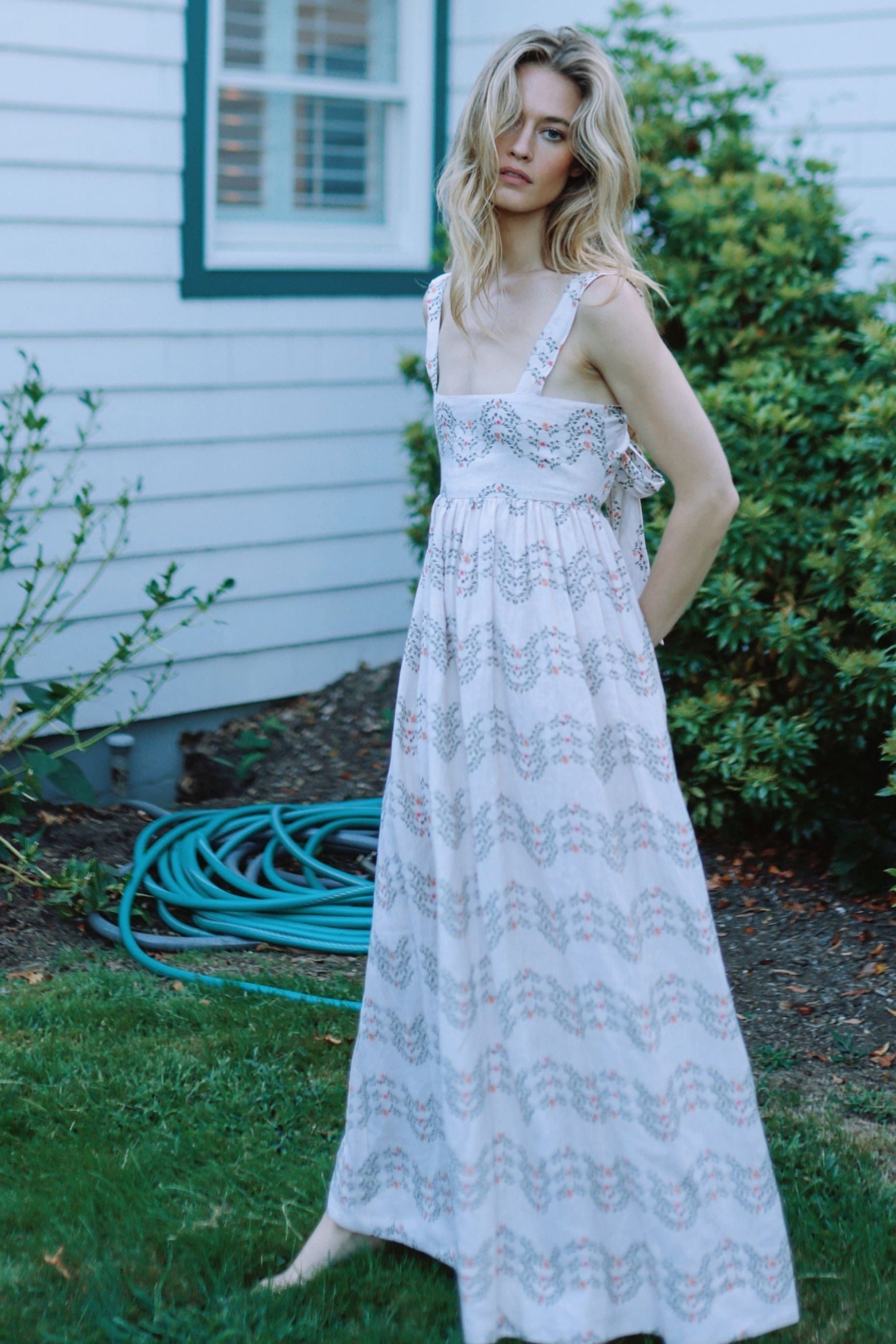 Louise New York Dresses Beatrice Dress in Floral Trellis