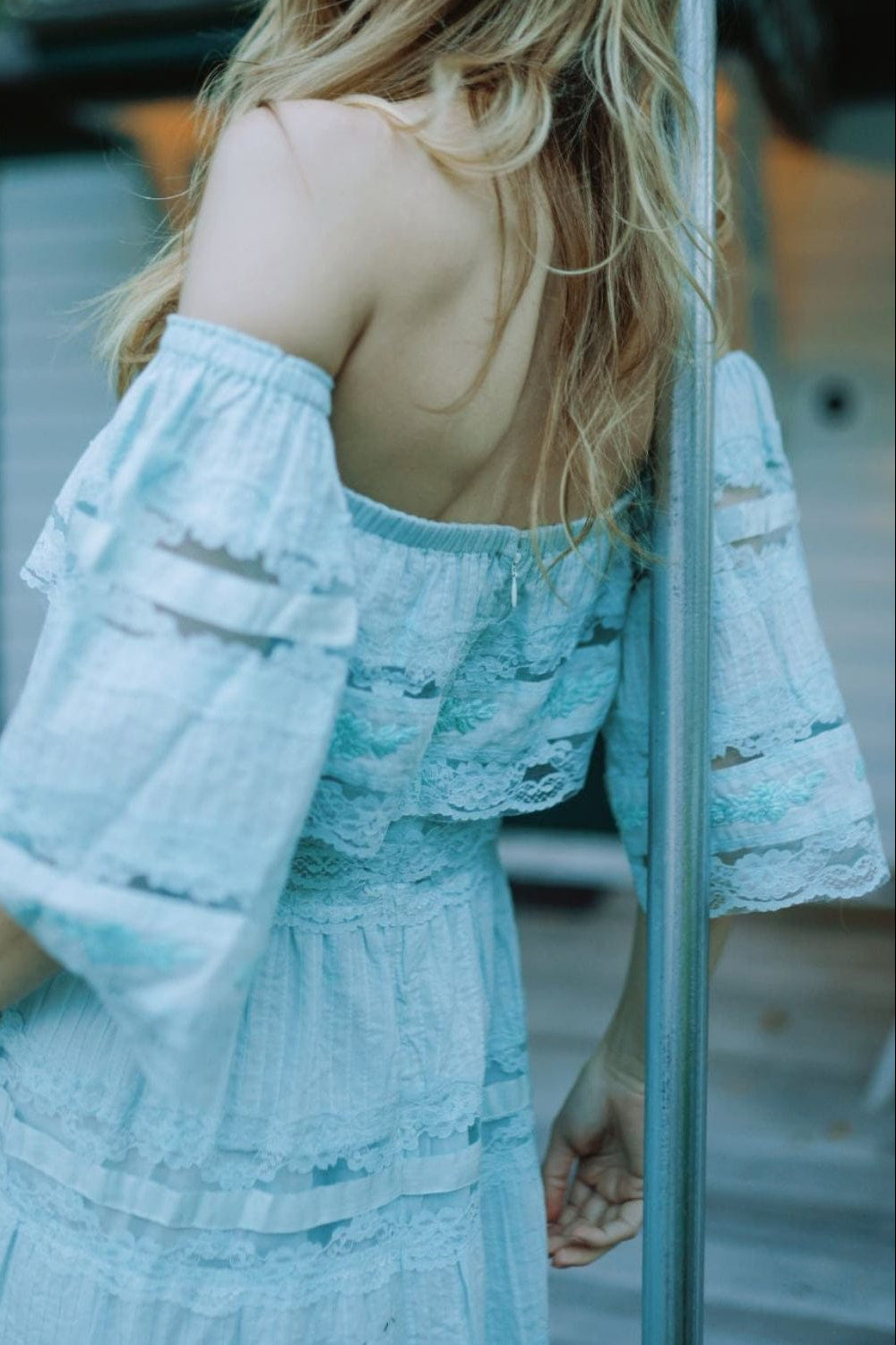 Louise New York Dresses Celeste Dress in Baby Blue