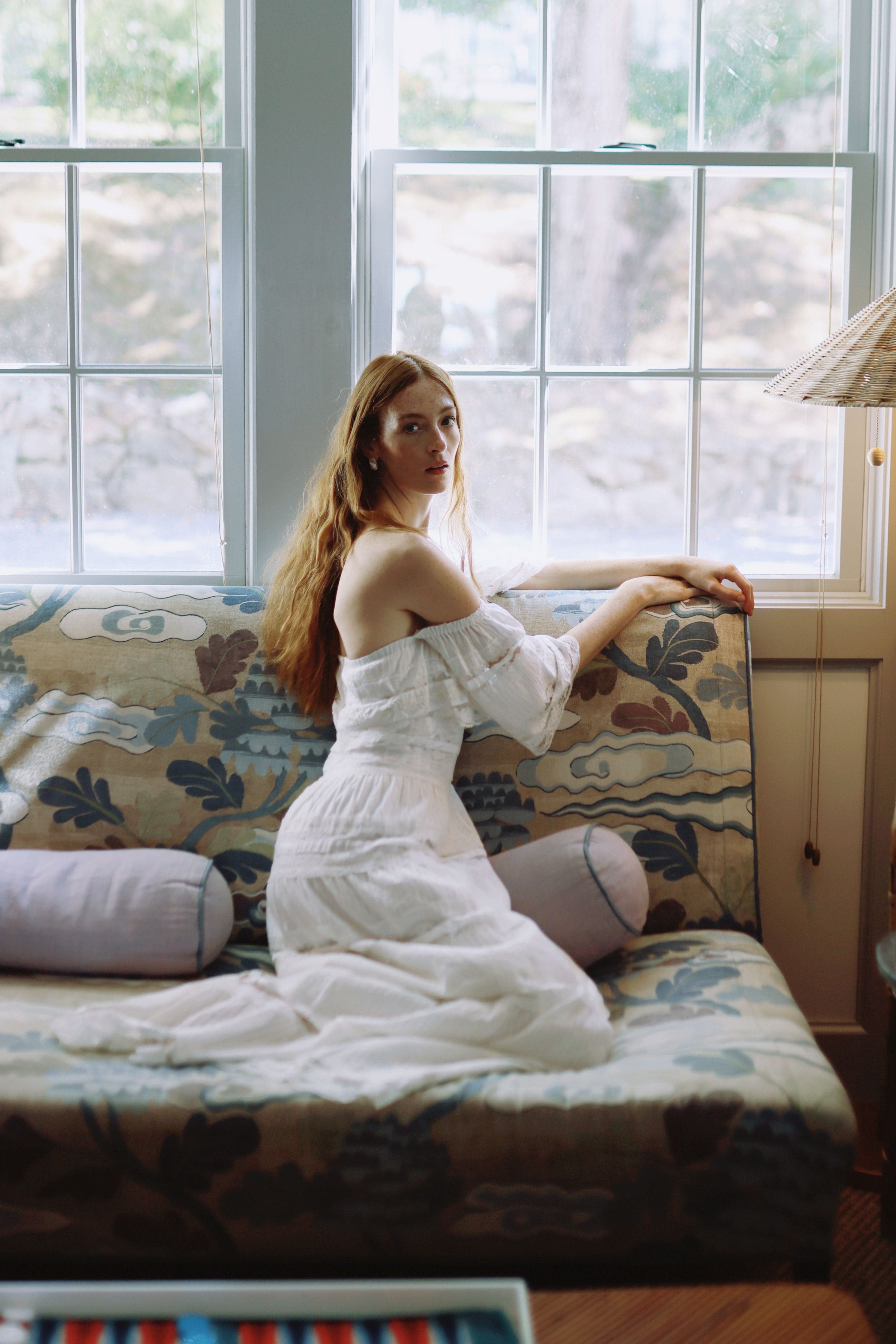 Louise New York Dresses Celeste Dress in White Lace