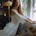 Louise New York Dresses Celeste Dress in White Lace