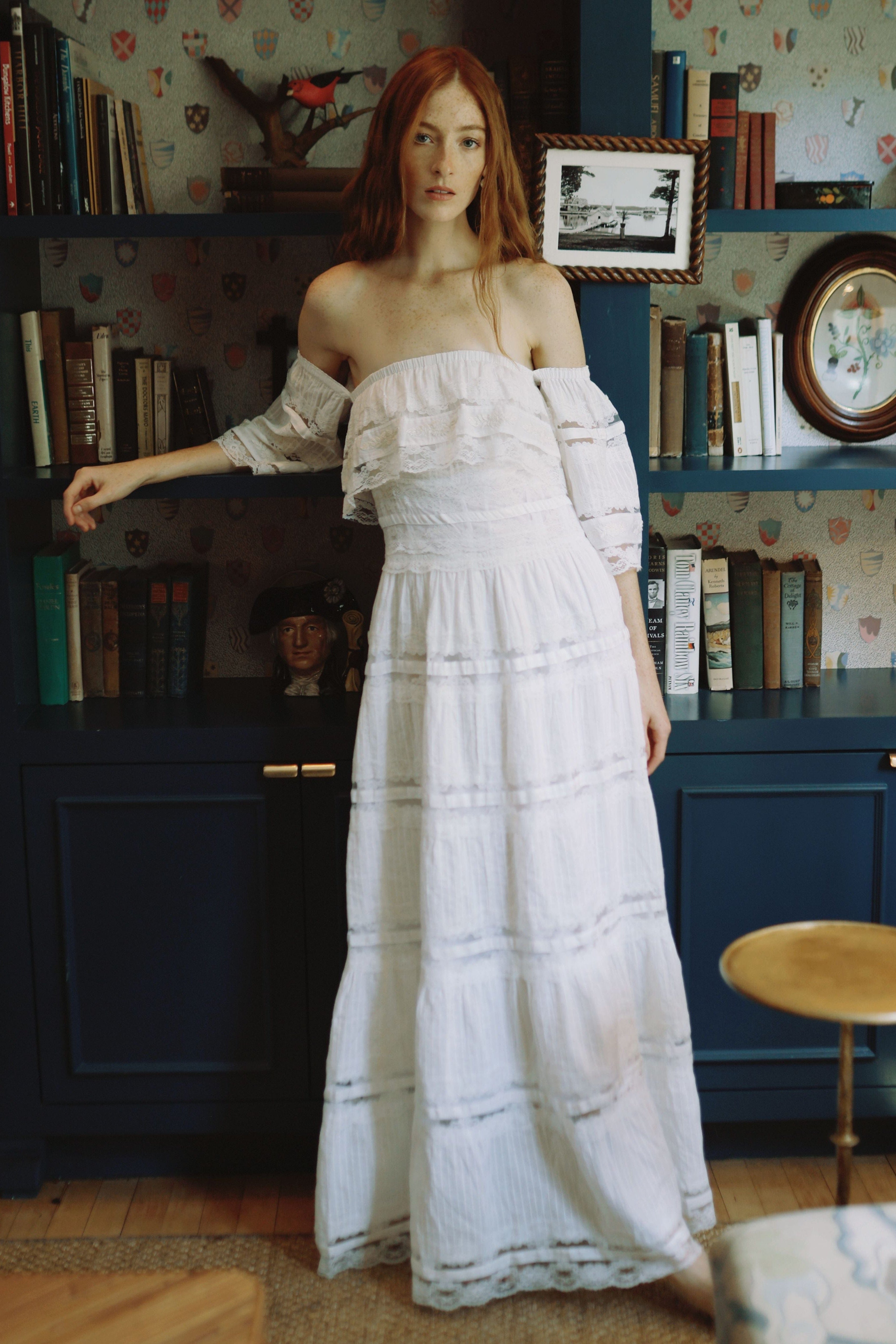 Louise New York Dresses Celeste Dress in White Lace