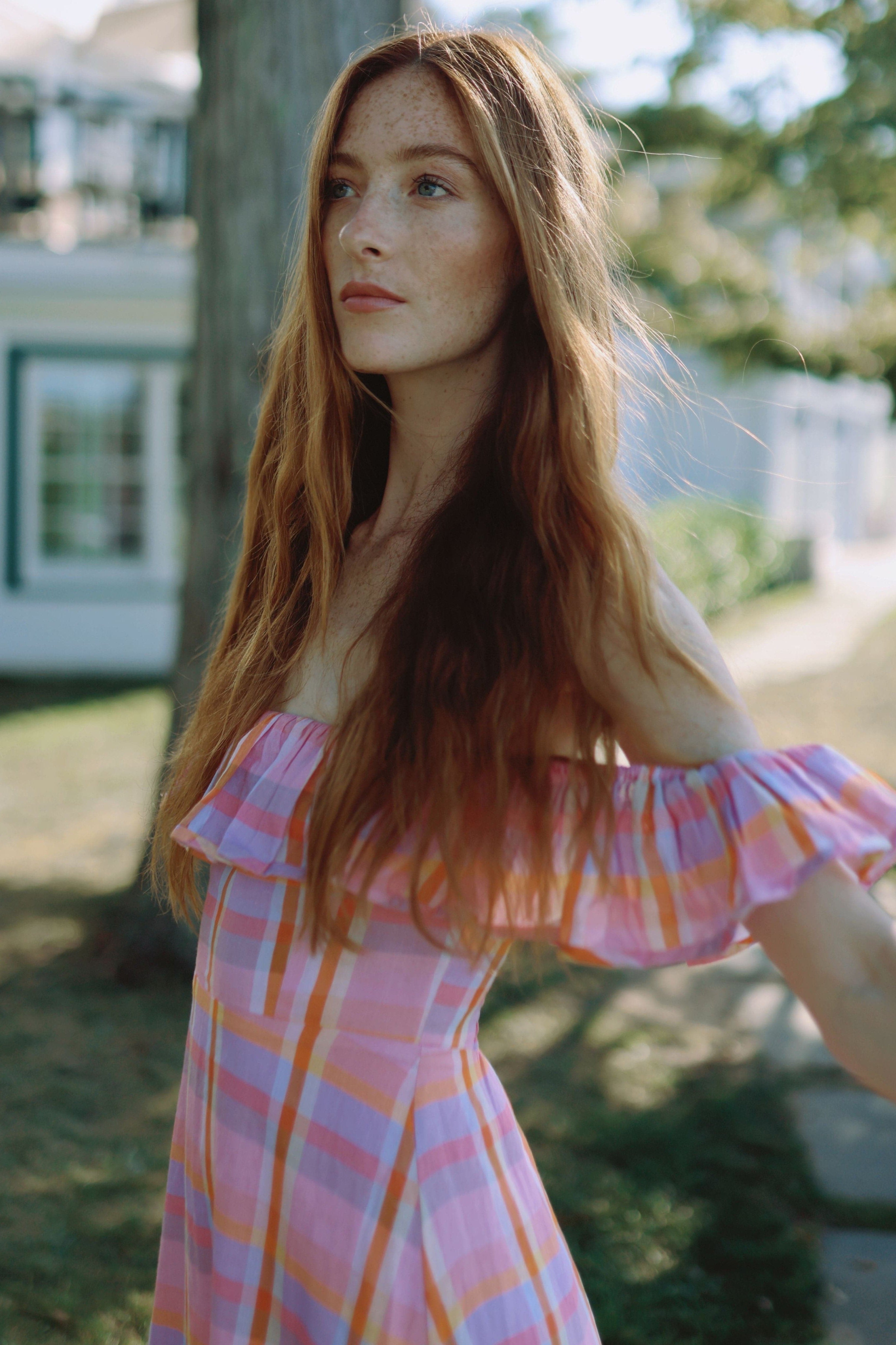 Louise New York Dresses Parker Dress in Sherbert Plaid