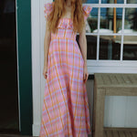 Louise New York Dresses Parker Dress in Sherbert Plaid