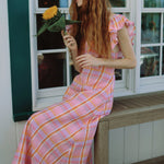 Louise New York Dresses Parker Dress in Sherbert Plaid