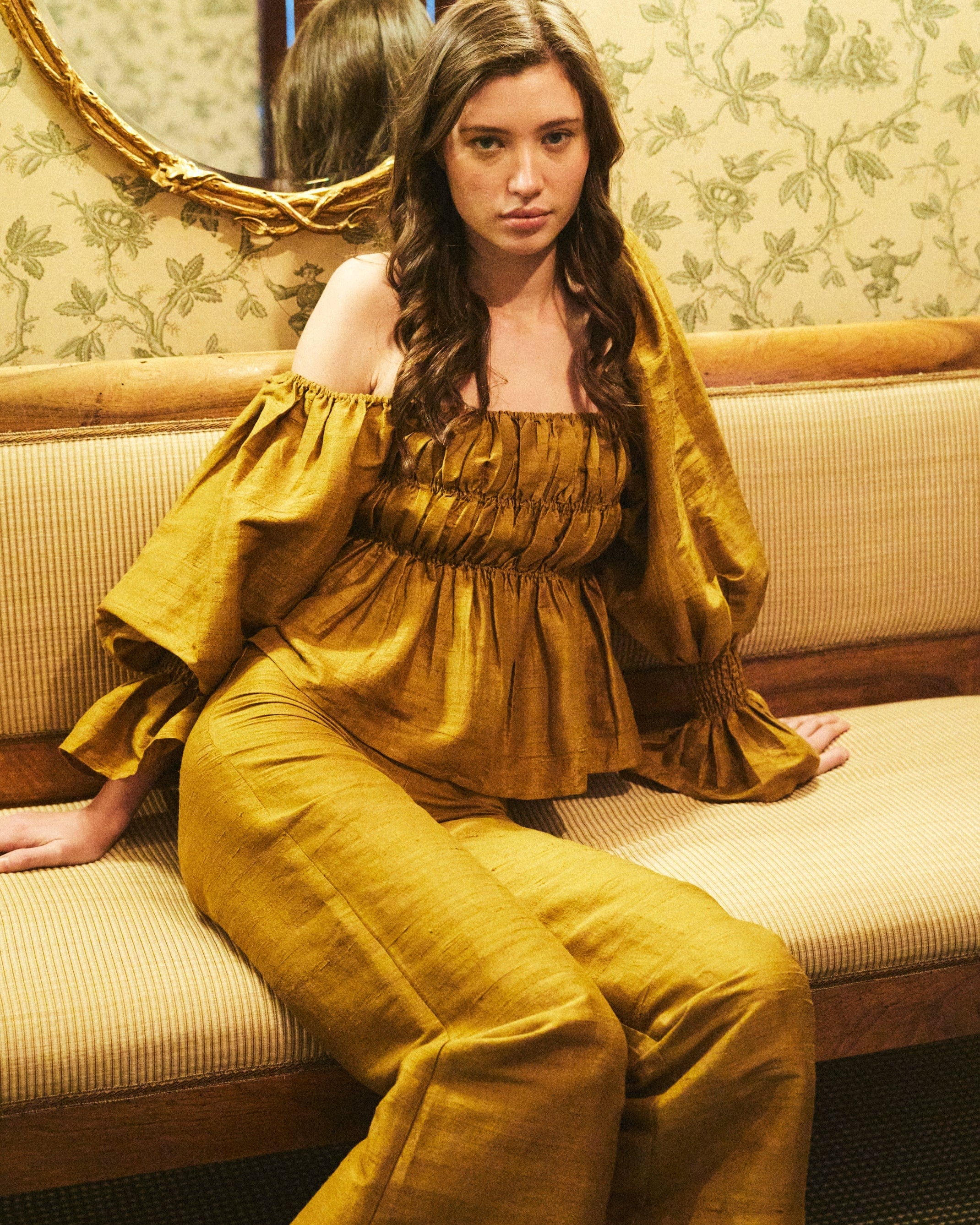 Louise New York Libby Pant in Ochre