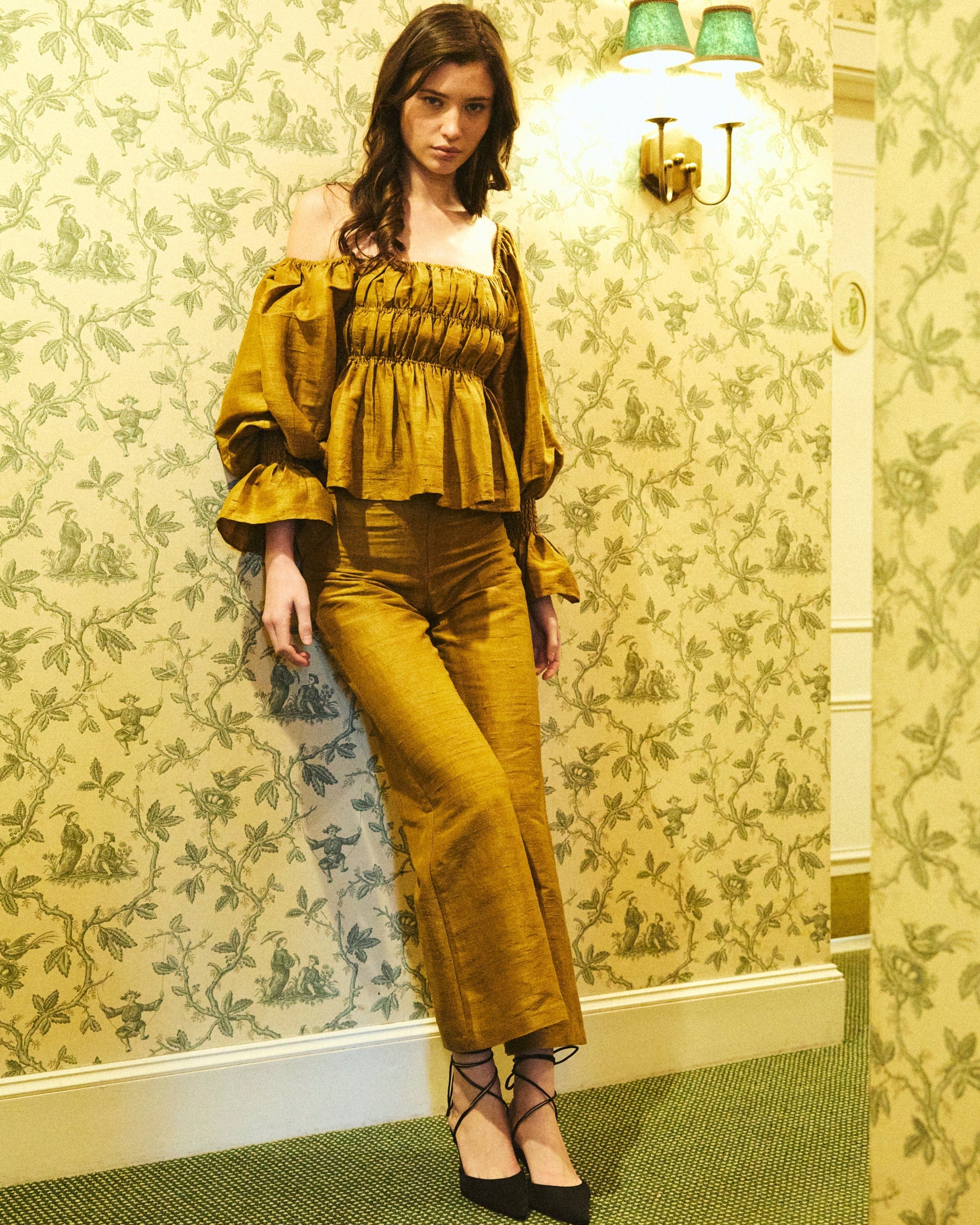 Louise New York Libby Pant in Ochre