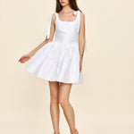 Louise New York Marie Mini Dress in White