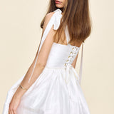 Louise New York Marie Mini Dress in White