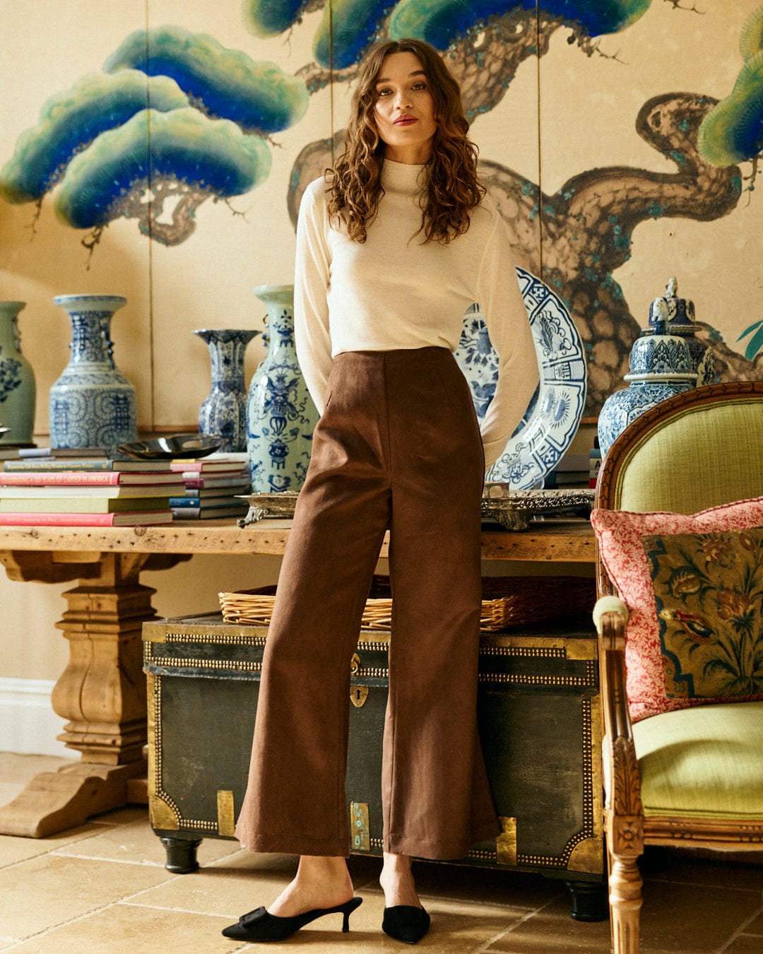 Louise New York Pants Libby Pant in Cocoa