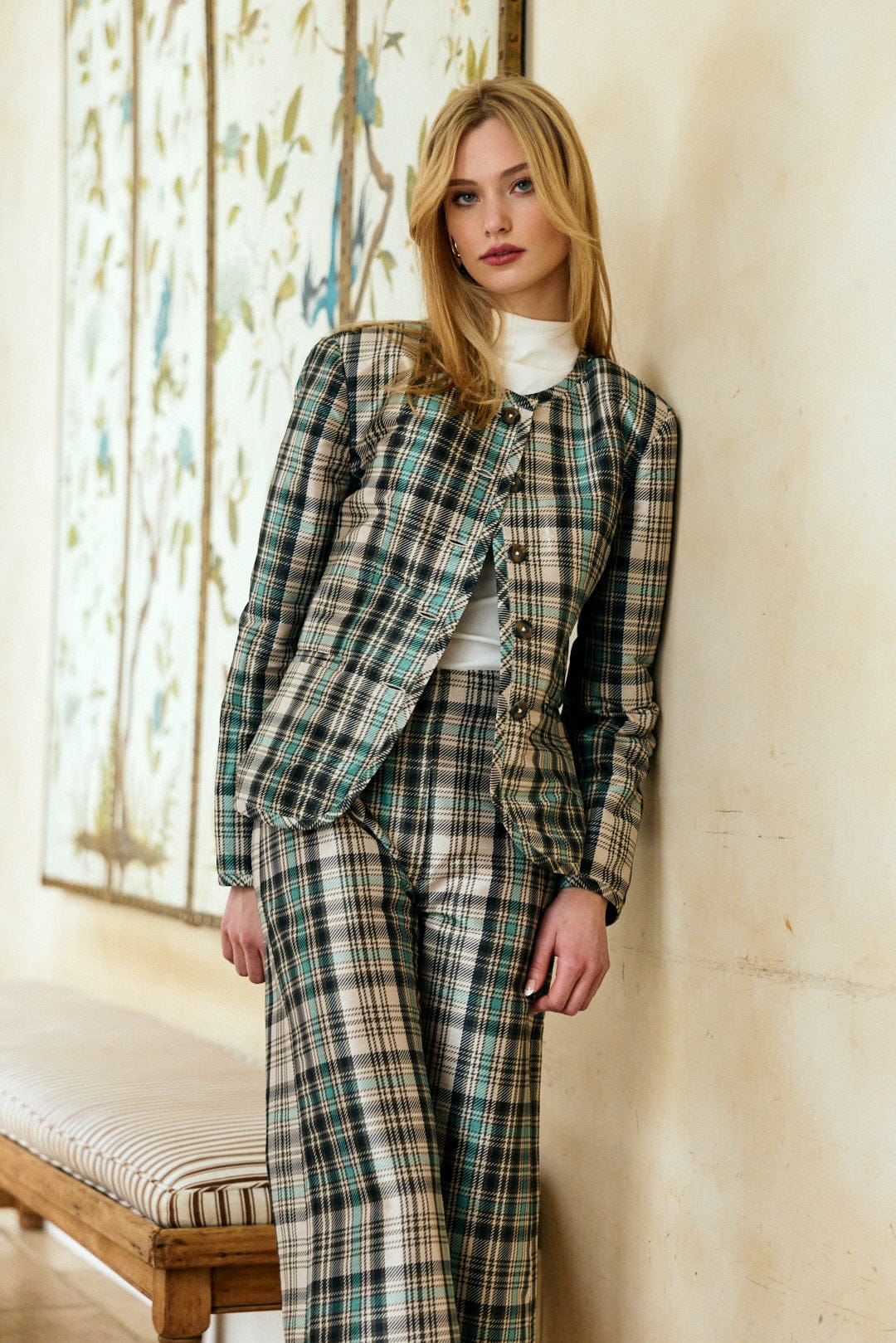 Louise New York Pants Libby Pant in Wexford Plaid