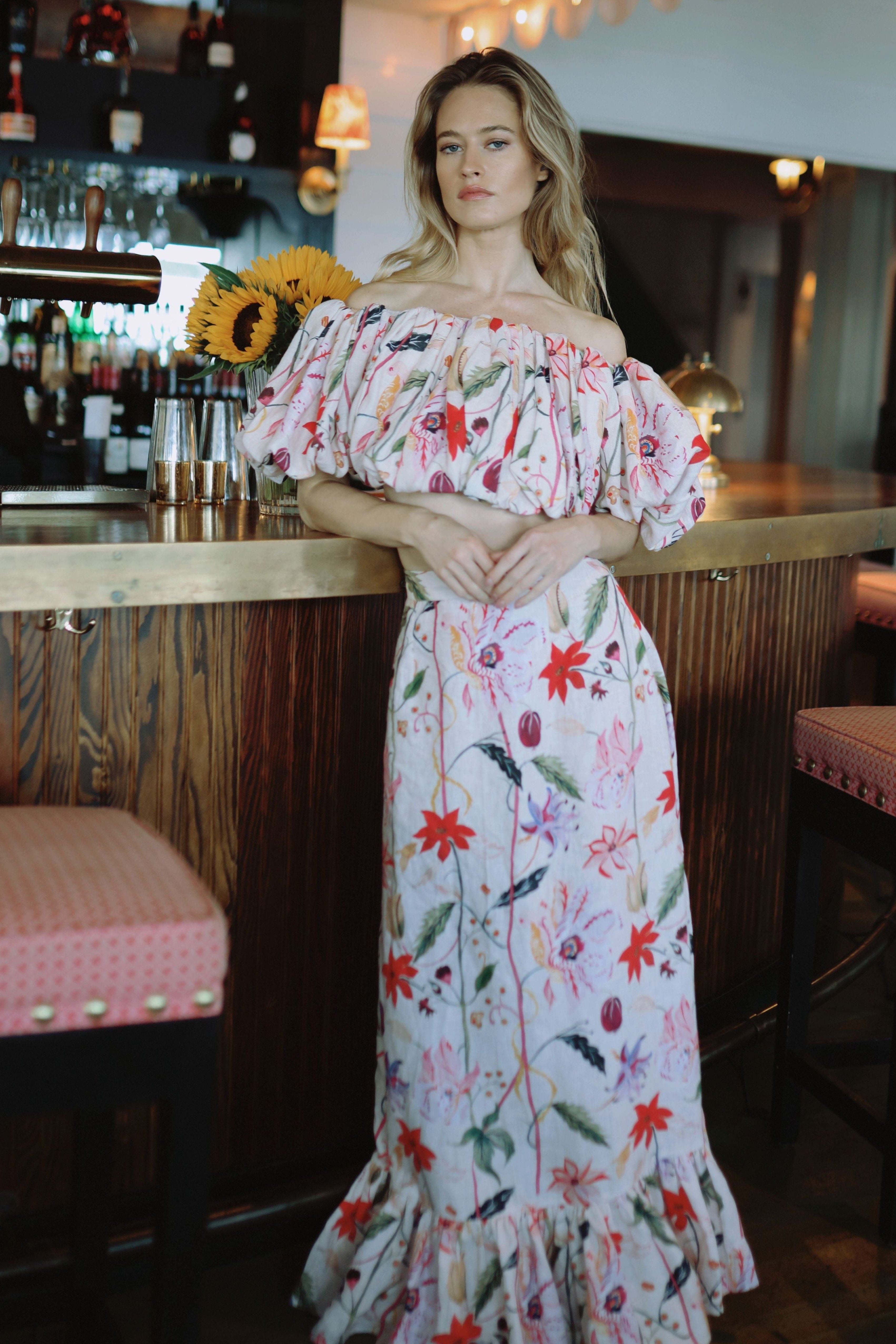 Louise New York Sets Camilla Set in Wild Jardin