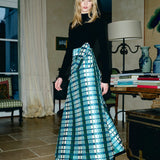 Louise New York Skirt Pre-Order - Helena Midi Wrap Skirt in Kenmare Plaid