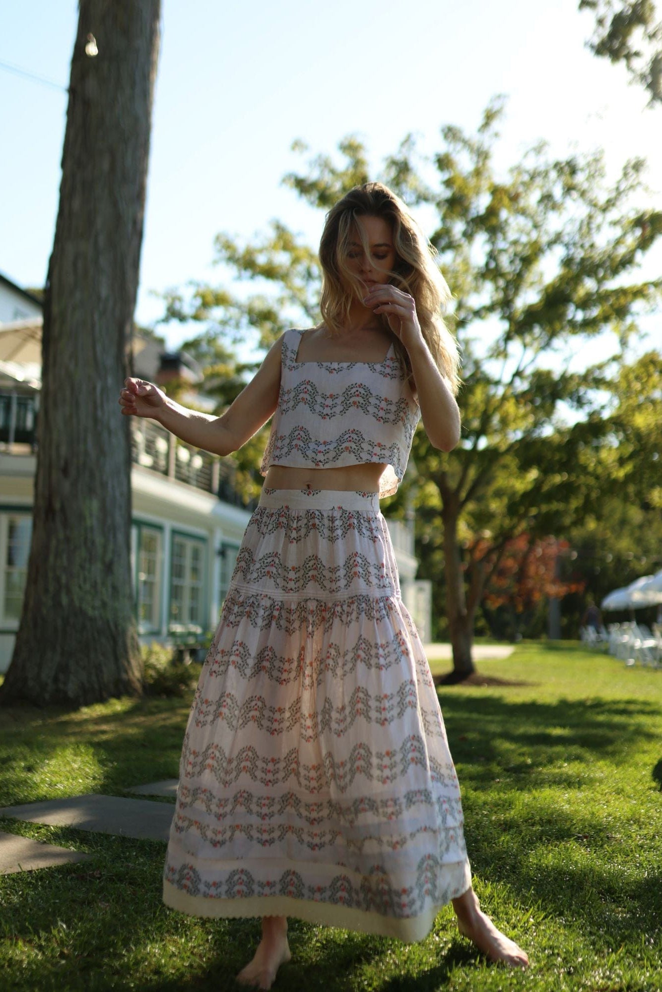 Louise New York Skirts Vanessa Skirt in Floral Trellis