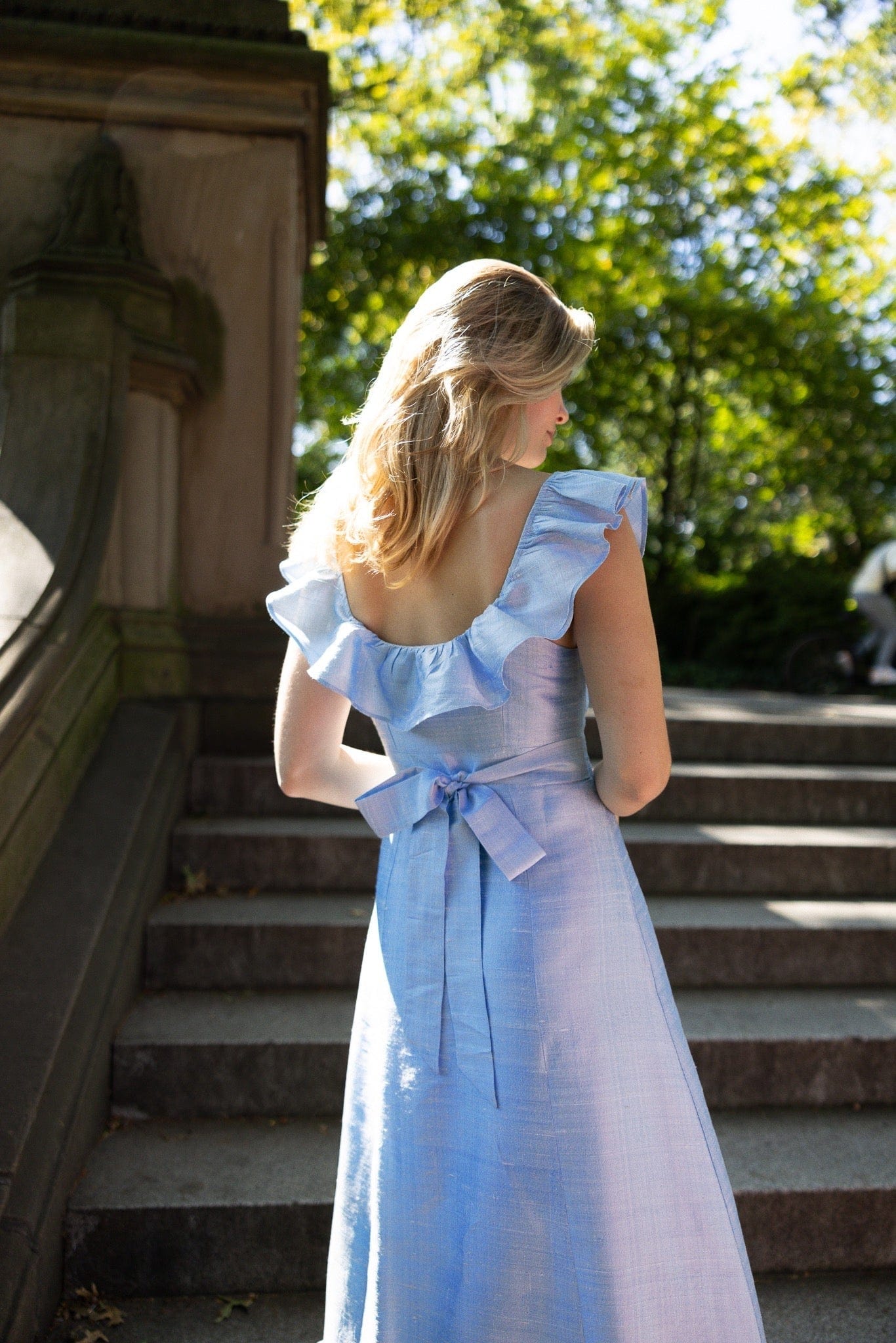 Louise New York The Camille Dress in Powder Blue