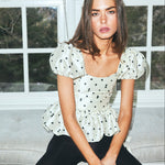 Louise New York Top Eleanor Corset in Card Print