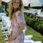 Louise New York Tops Cadence Top in Blush Floral