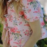 Louise New York Tops Cadence Top in Blush Floral
