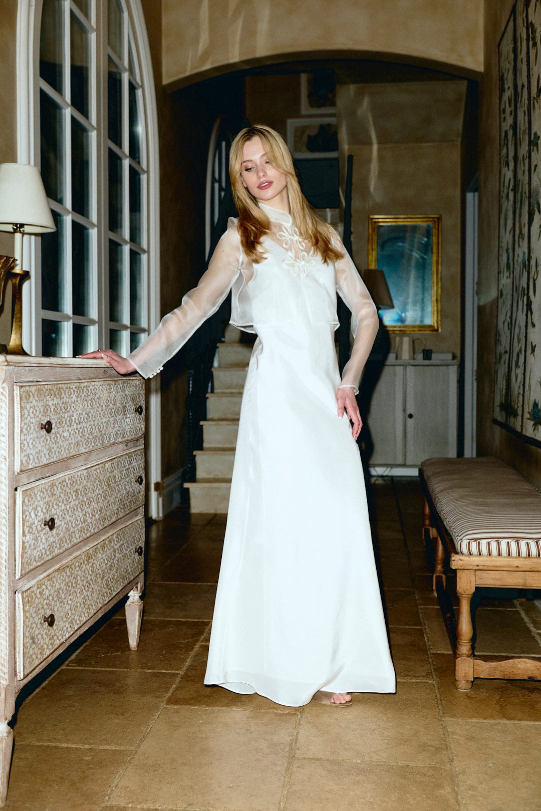 Louise New York Tops Juliet Chaquet in Blanche
