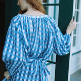 Louise New York Tops Lauren Blouse in Cape Gingham