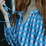 Louise New York Tops Lauren Blouse in Cape Gingham