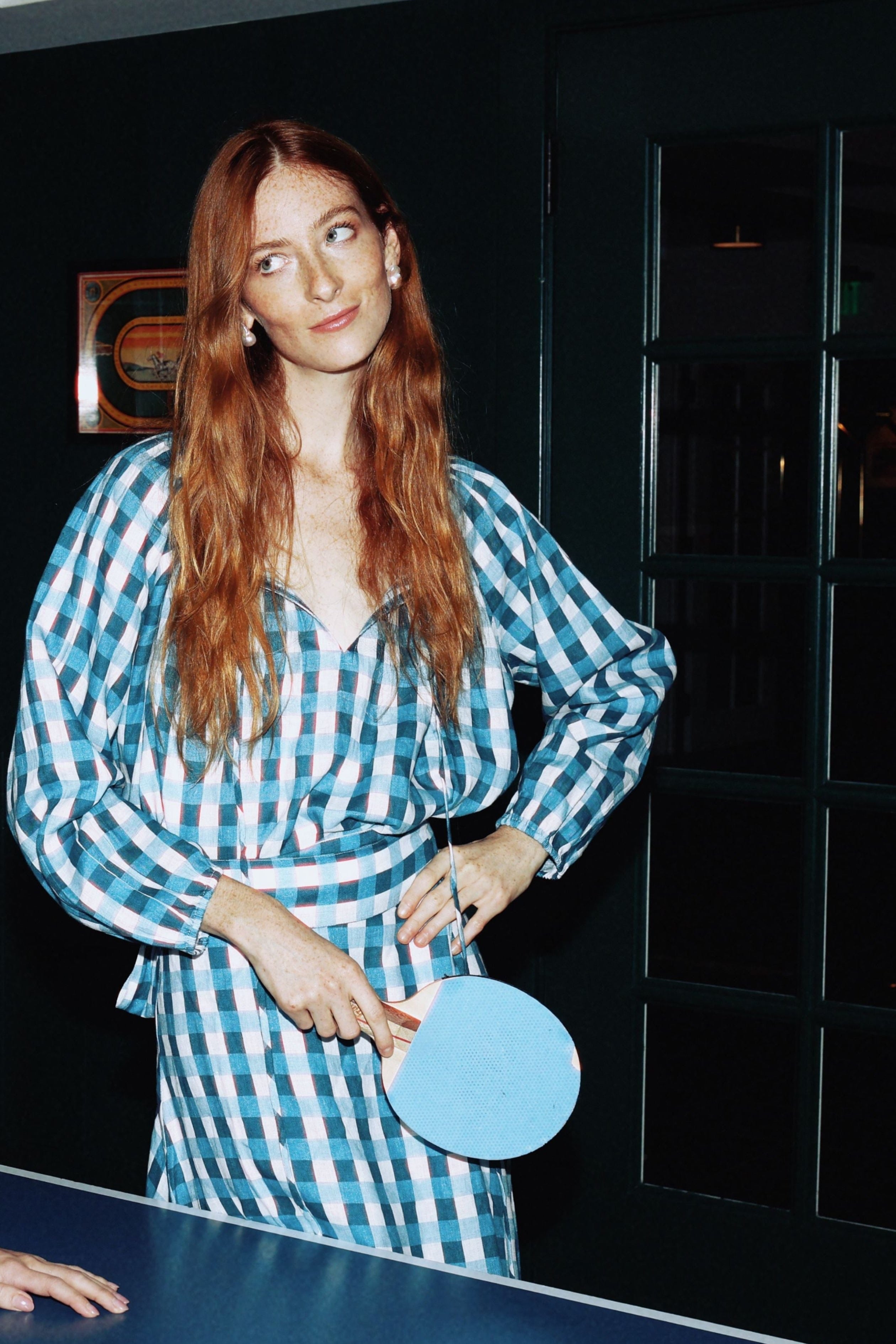 Louise New York Tops Lauren Blouse in Cape Gingham