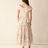 Loulou La Dune Dress Lily Set in Red