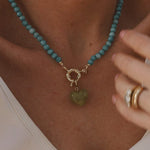 LouLu Necklaces Turquoise & Green Anna Heart Necklace