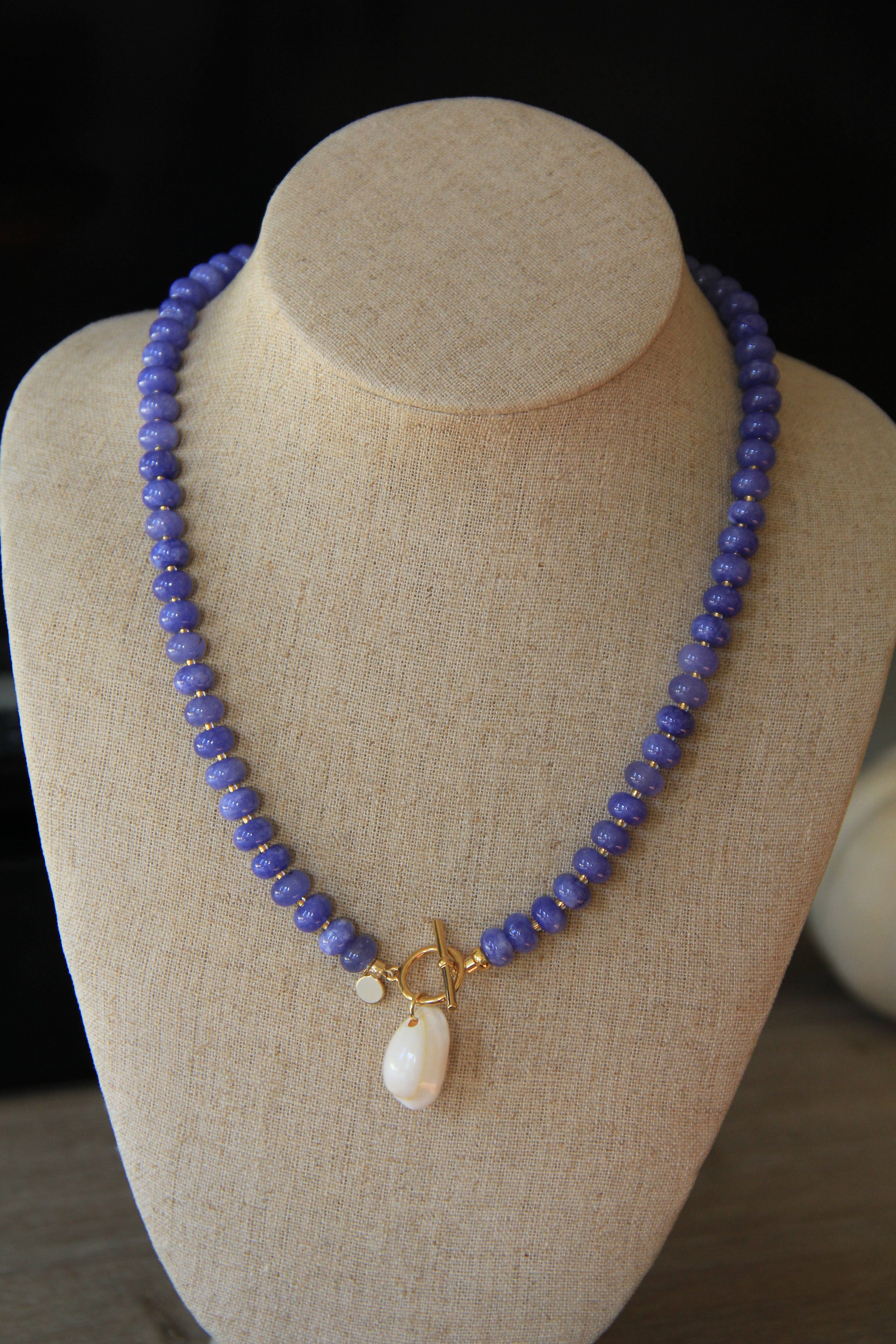 LouLu Necklaces Lavender Provence Shell Necklace