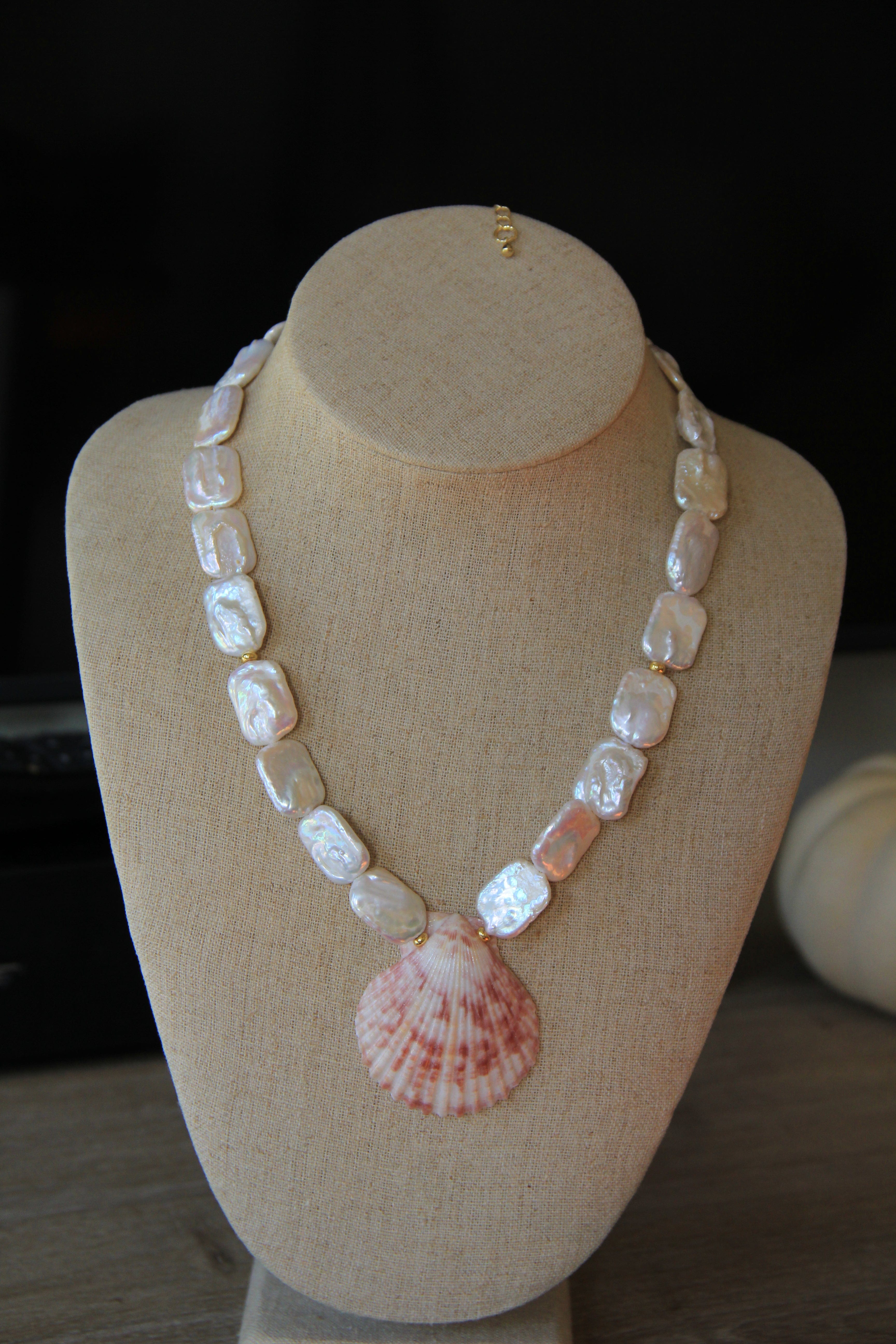 LouLu Necklaces Shell Pearl Pendant