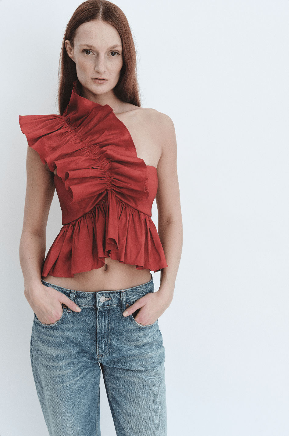 Madeline Marie Blouse Juliette Blouse Chianti Taffeta