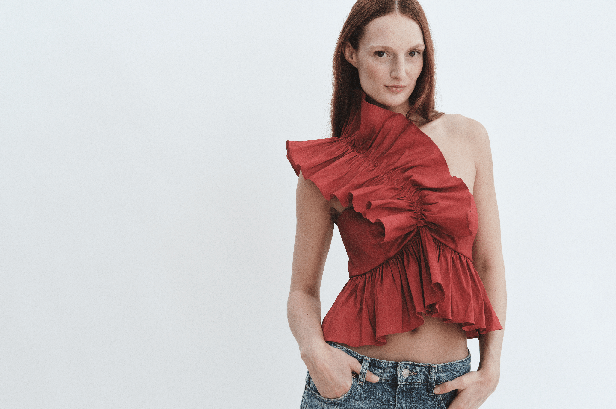 Madeline Marie Blouse Juliette Blouse Chianti Taffeta