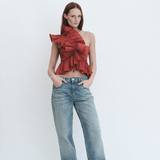 Madeline Marie Blouse Juliette Blouse Chianti Taffeta