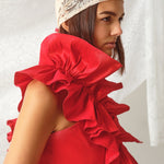 Madeline Marie Blouse Juliette Blouse Chianti Taffeta