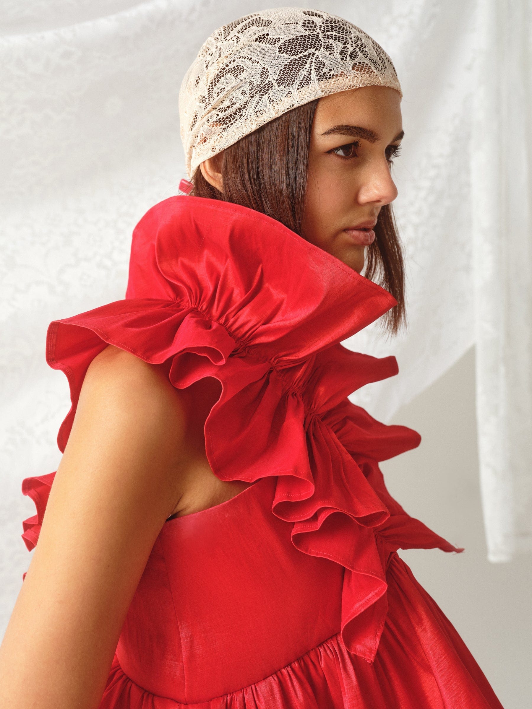 Madeline Marie Blouse Juliette Blouse Chianti Taffeta