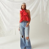 Madeline Marie Blouse Juliette Blouse Chianti Taffeta
