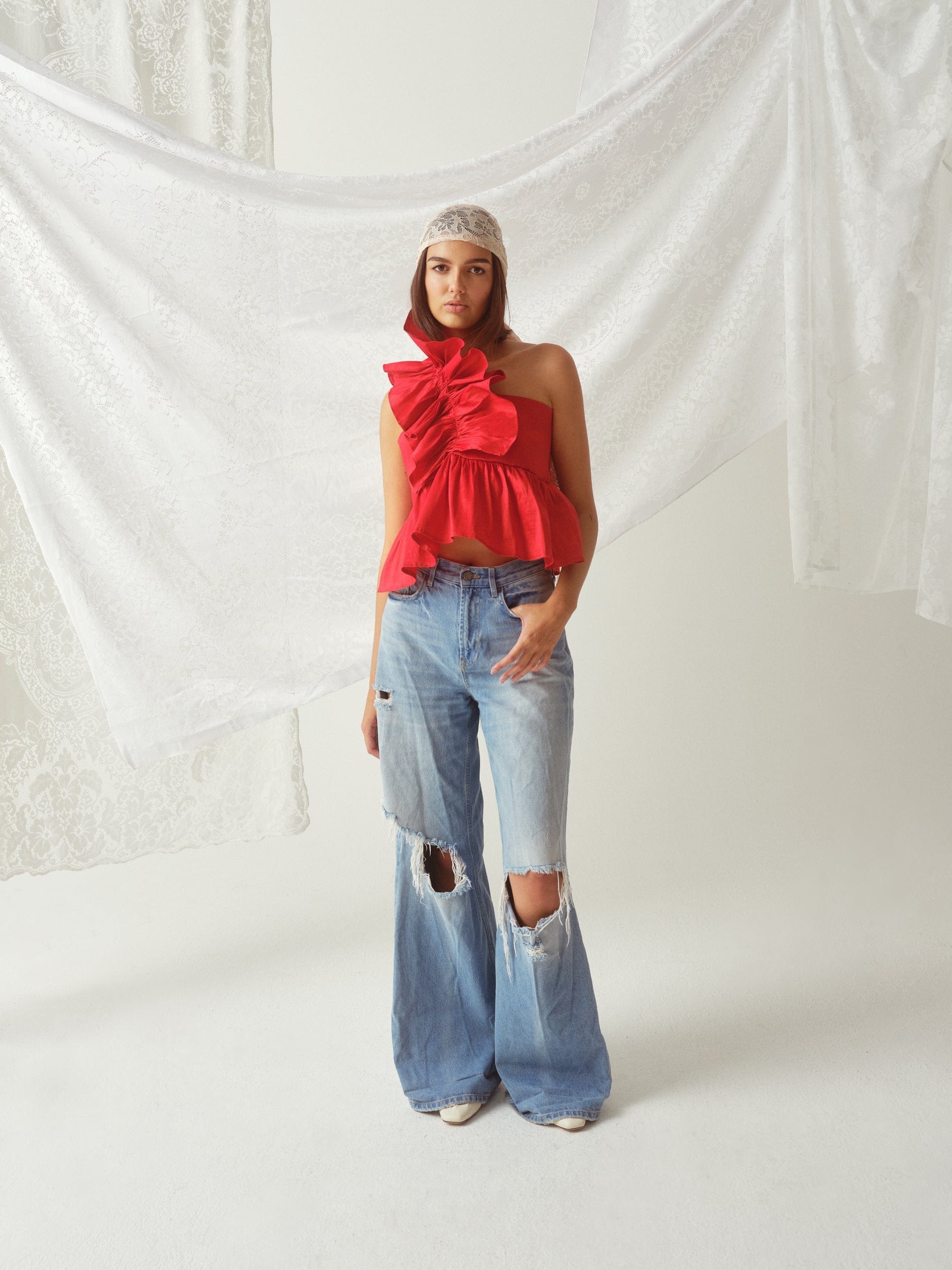 Madeline Marie Blouse Juliette Blouse Chianti Taffeta