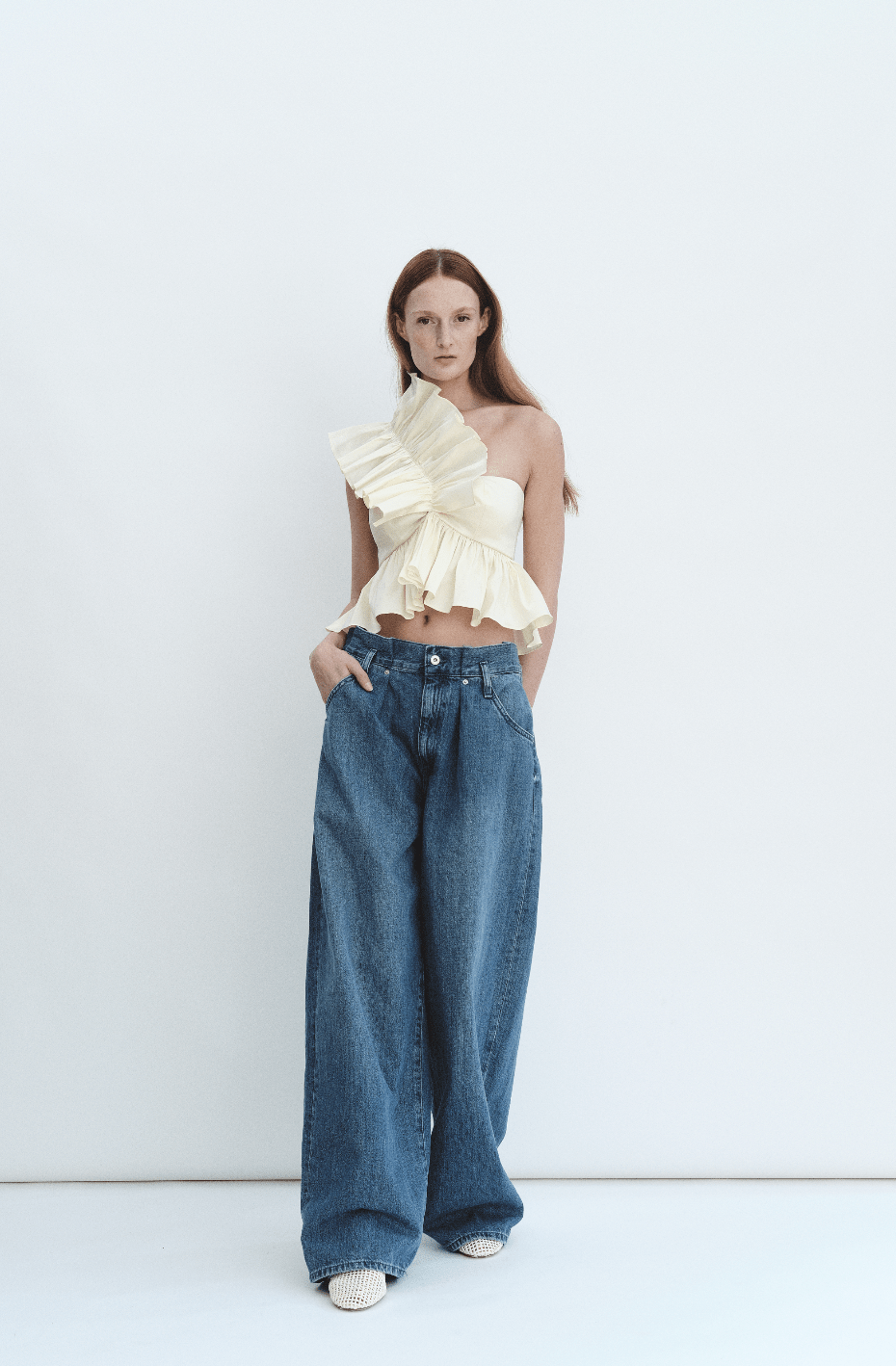 Madeline Marie Blouse Juliette Blouse Cream Taffeta