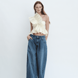 Madeline Marie Blouse Juliette Blouse Cream Taffeta