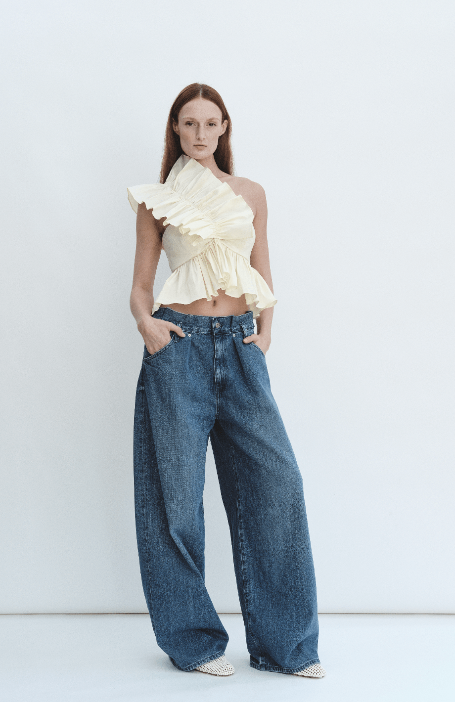 Madeline Marie Blouse Juliette Blouse Cream Taffeta
