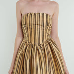 Madeline Marie Dress Roxanne Mini Dress in Cream Stripe