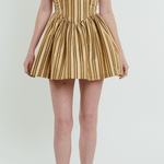 Madeline Marie Dress Roxanne Mini Dress in Cream Stripe