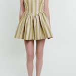 Madeline Marie Dress Roxanne Mini Dress in Sage Stripe