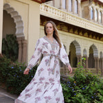 Maison Marigold Dress L / Pink Palm Capri Maxi Dress
