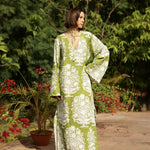 Maison Marigold Dress XS / Green Bouquet Doha Kaftan