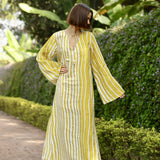 Maison Marigold Dress XS / Citrine Stripe Doha Kaftan