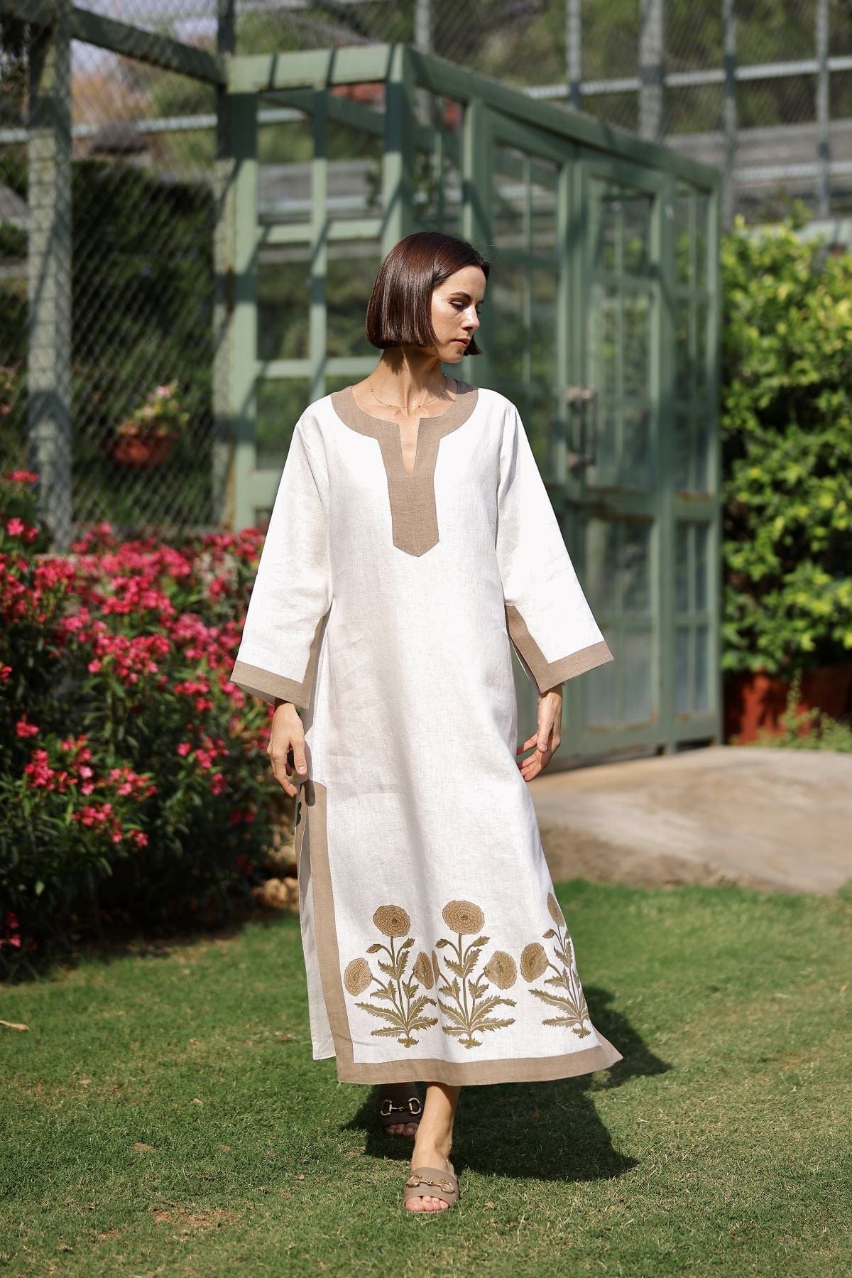 Maison Marigold Dress XS/S / Khaki Hampton Kaftan
