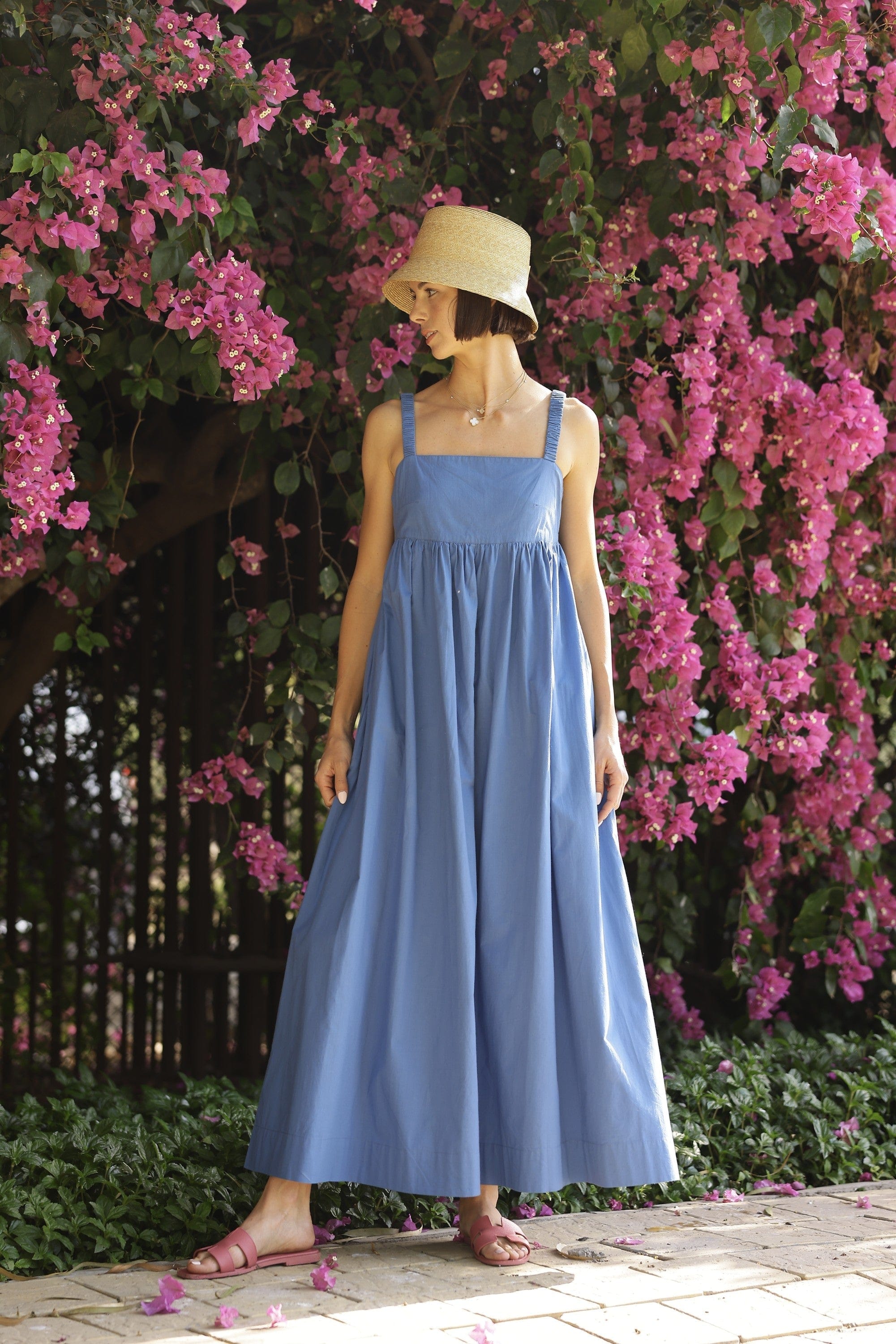 Laguna Sun Dress S / Blue/Green