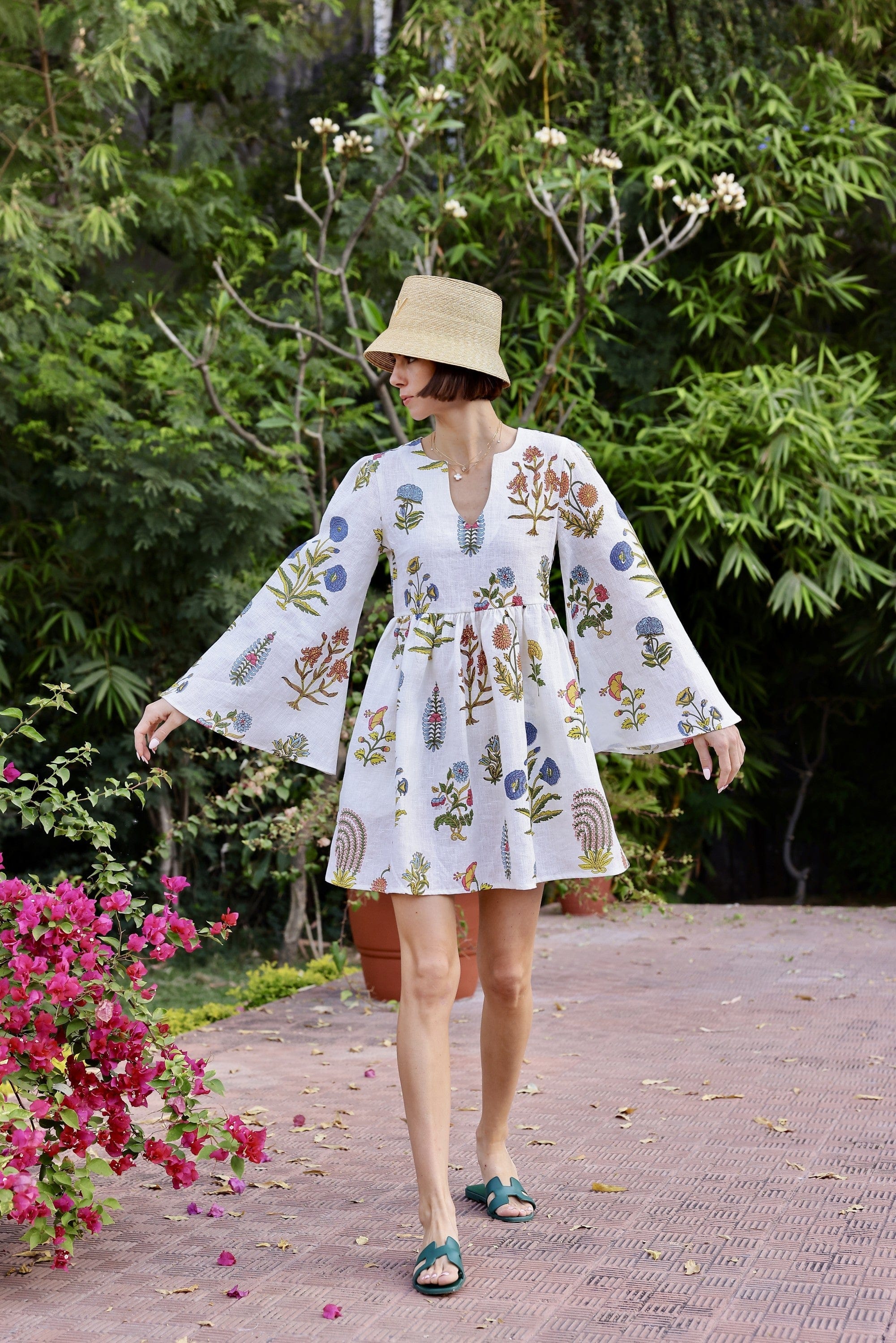 Maison Marigold Dress XS / Multi Botanical Lugano Mini Dress